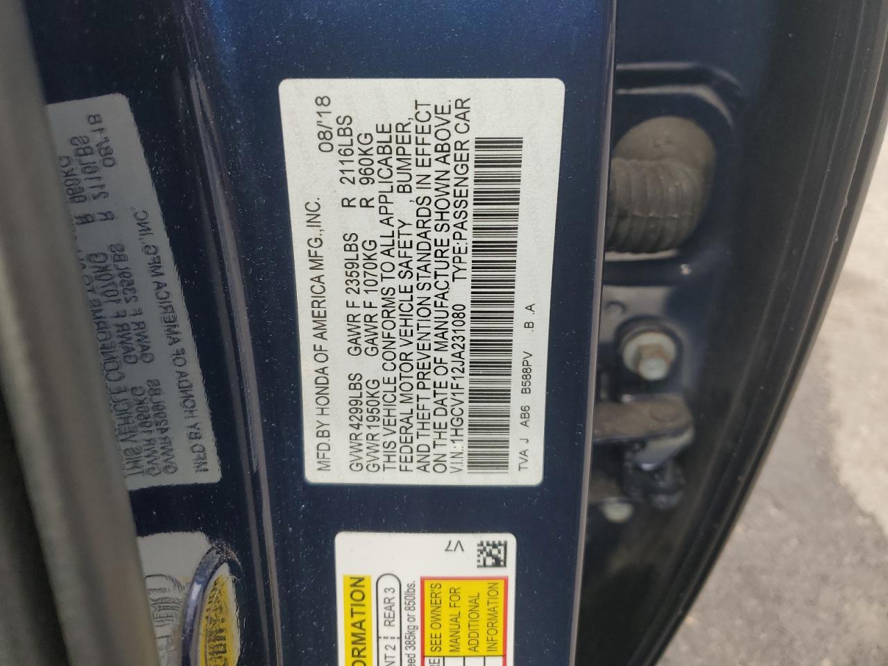 Honda Accord Lx Image 8