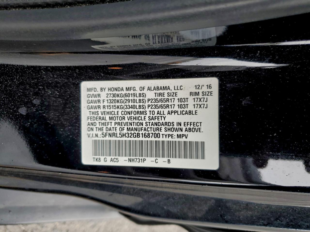 Honda Odyssey Se Image 13