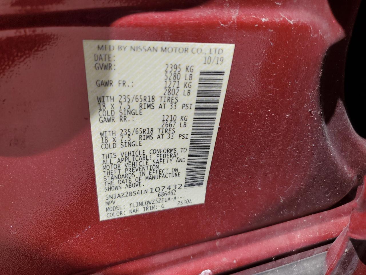 Nissan Murano Sv Image 12