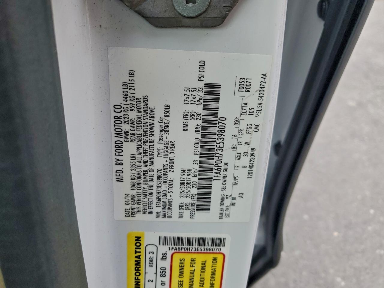 Ford Fusion Se Image 2