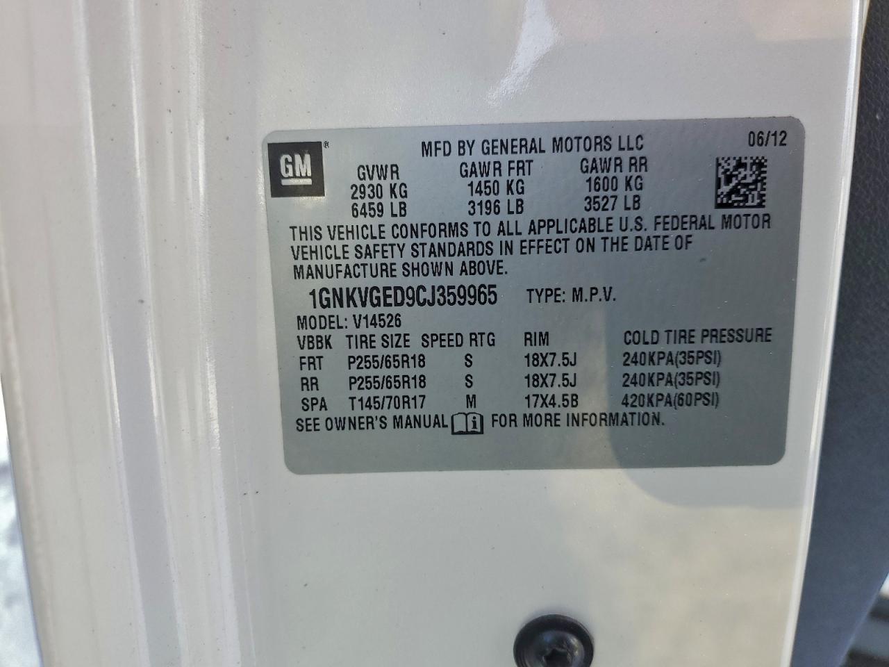 Chevrolet Traverse Lt Image 7