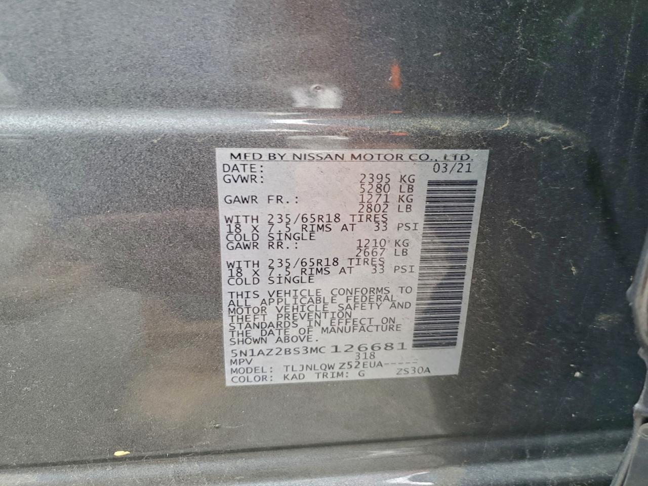 Nissan Murano Sv Image 2