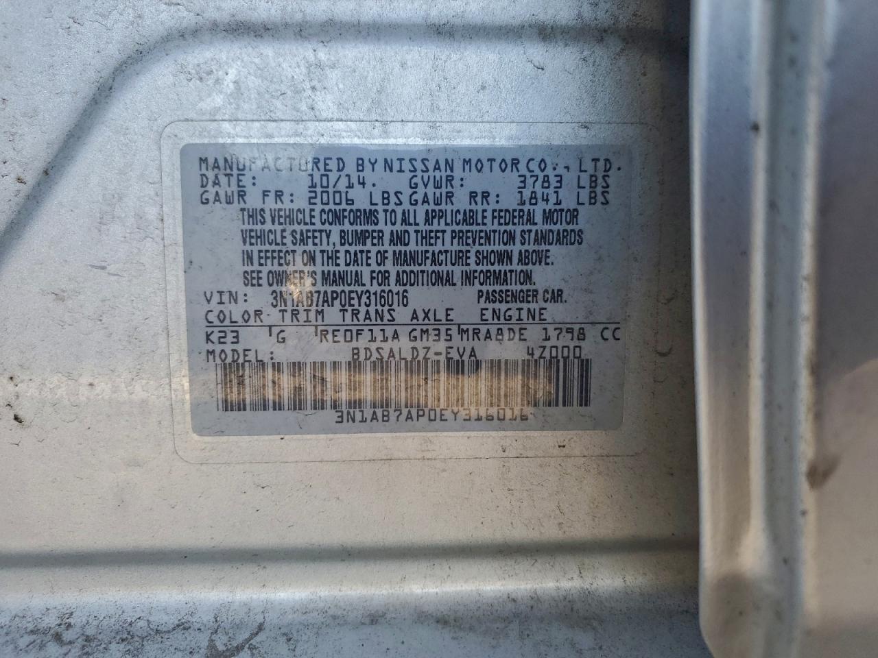 Nissan Sentra S Image 9