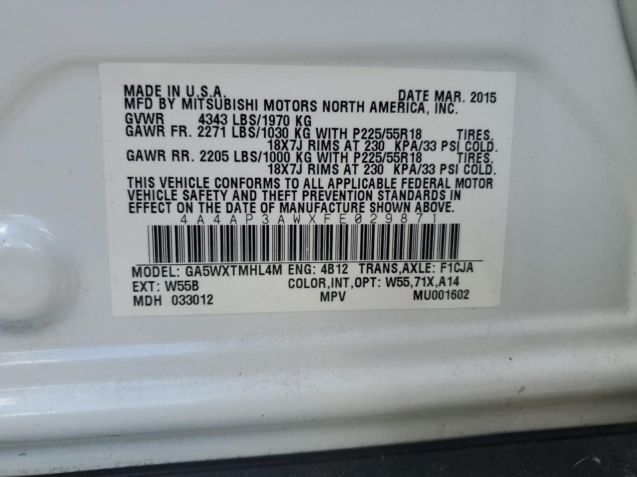 Mitsubishi Outlander Es Image 10