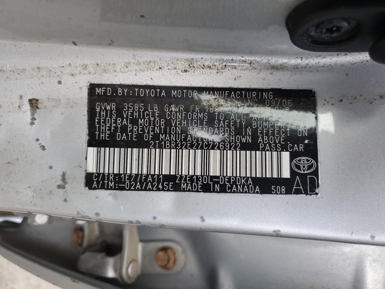 Toyota Corolla Ce Image 11