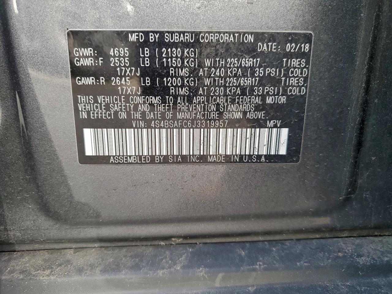 Subaru Outback 2.5i Premium Image 9