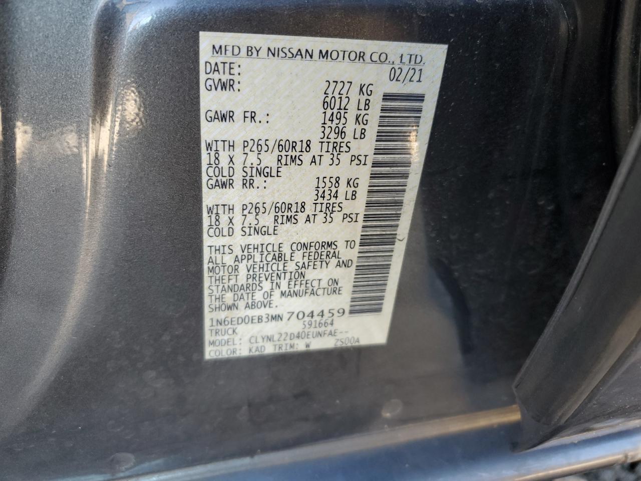 Nissan Frontier S Image 8